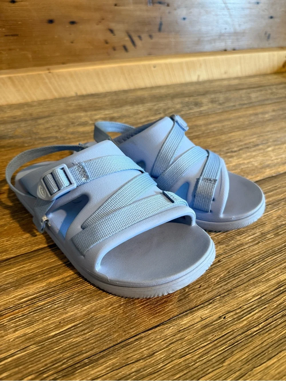 Chacos Light Blue Kids' Adjustable Strap Sandals
