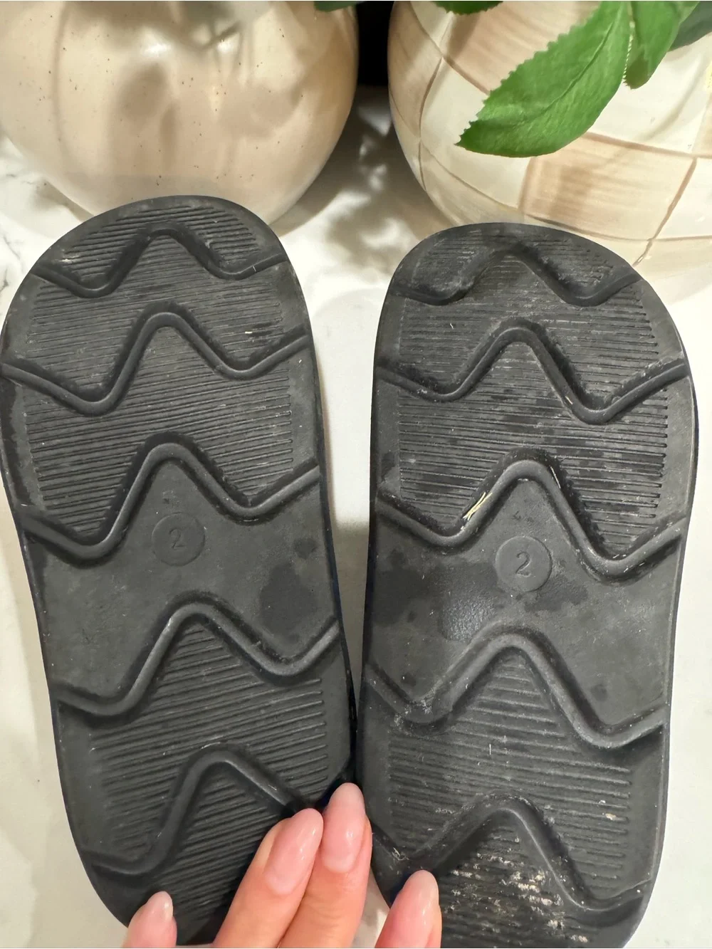 all in motion Black Kids Slip-On Slide Sandals