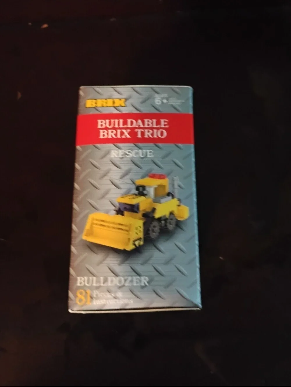 BRIX Buildable Brix Trio Rescue Bulldozer Building Block Set 81 Pieces