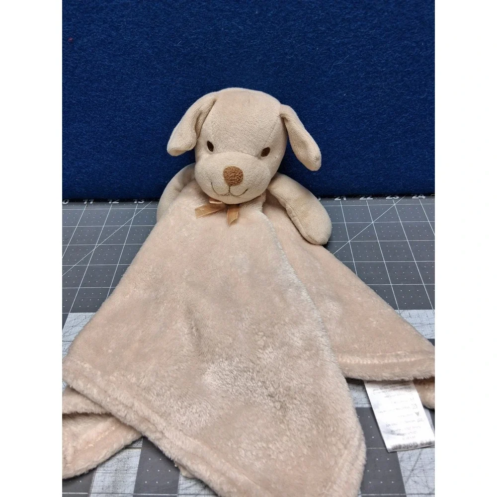 Pro Goleem Puppy Dog Security Blanket Tan Plush Lovey 16x16