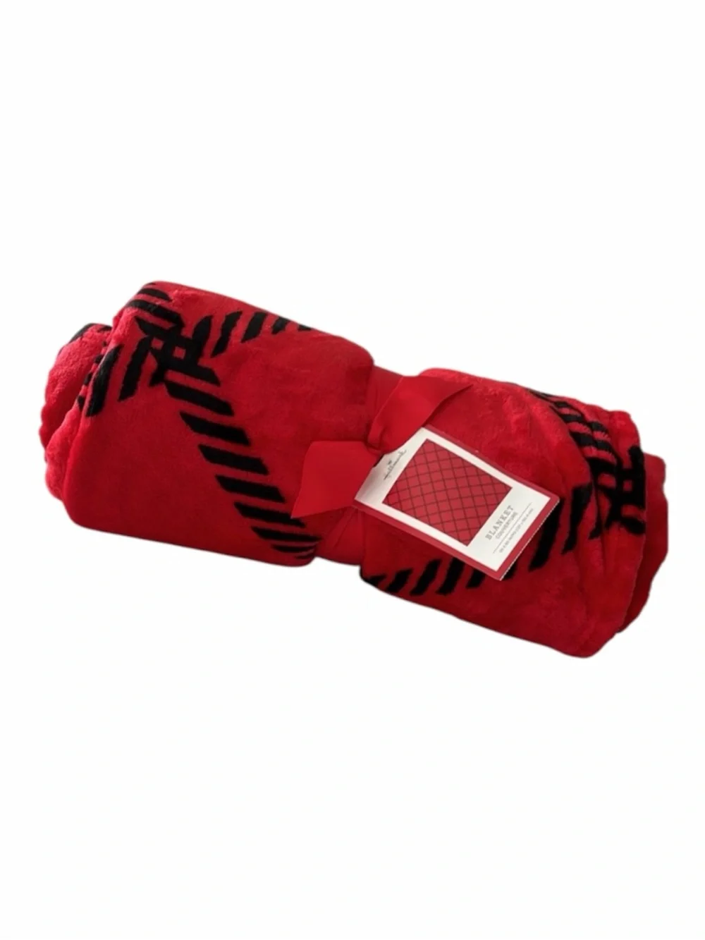 Hallmark Red & Black Blanket Throw