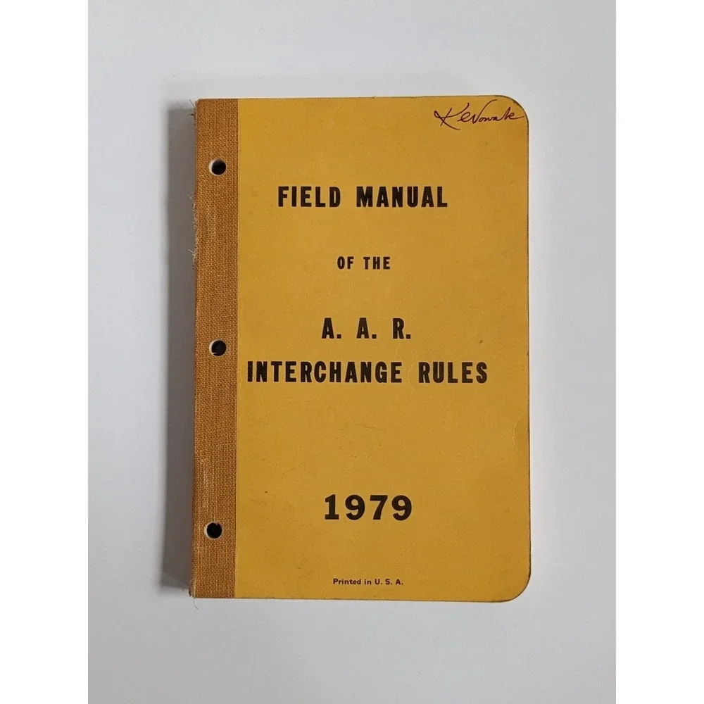 VTG 1979 AAR Field Manual Interchange Rules Railroad Mechanical Operations Book‎