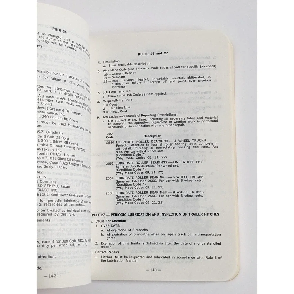 VTG 1979 AAR Field Manual Interchange Rules Railroad Mechanical Operations Book‎