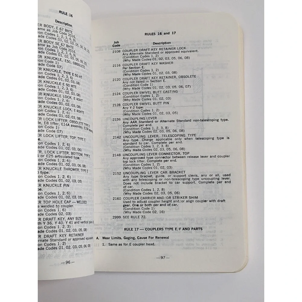 VTG 1979 AAR Field Manual Interchange Rules Railroad Mechanical Operations Book‎