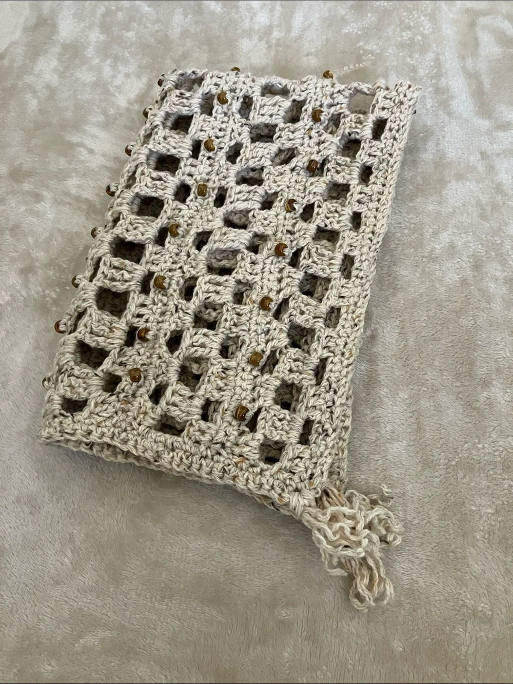 Small Sensory Lap Blanket Handmade Fidget Comfort Crochet for Dementia ADHD