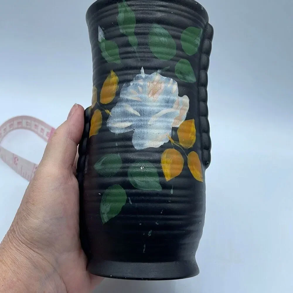 Vintage Brentleigh Ware Rise vase hand painted circa 1930 , made in England