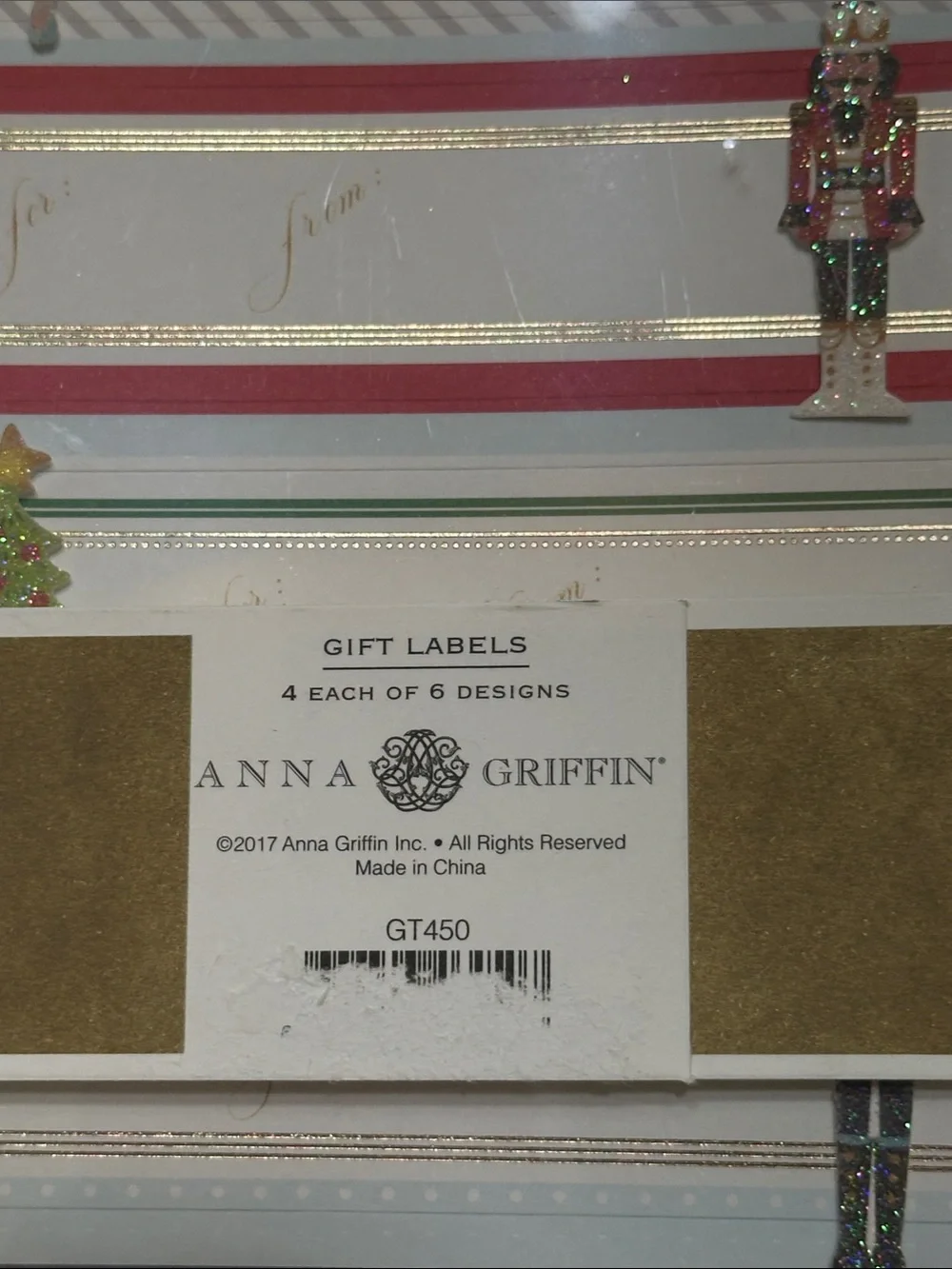 Anna Griffin Holiday Gift Bag & Tags Bundle - Red, Gold, White