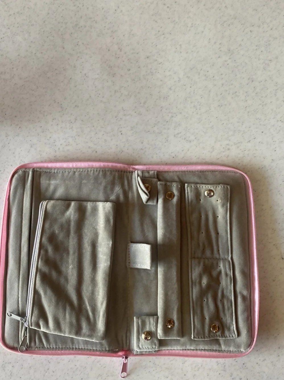 Pink Jewelry and Travel Organizer Case