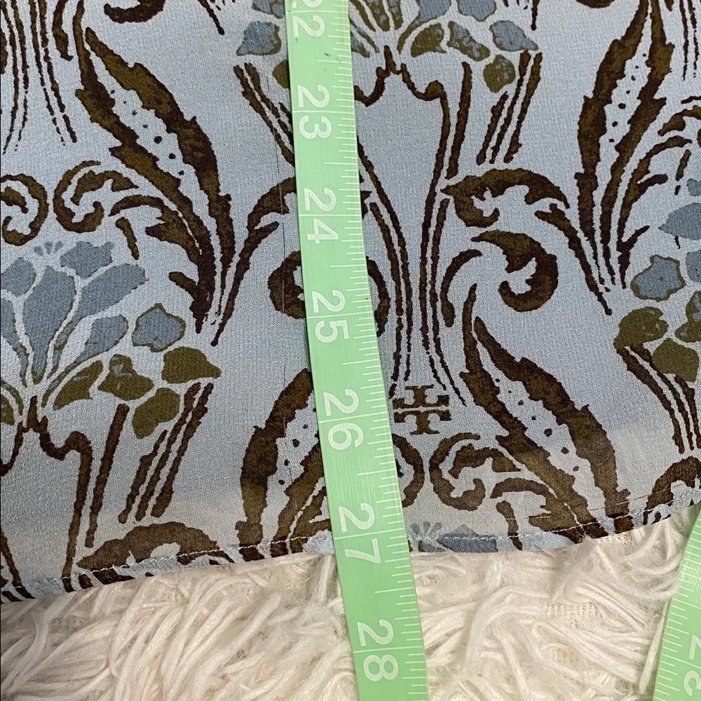 Tory Burch Robin egg blue silk blouse