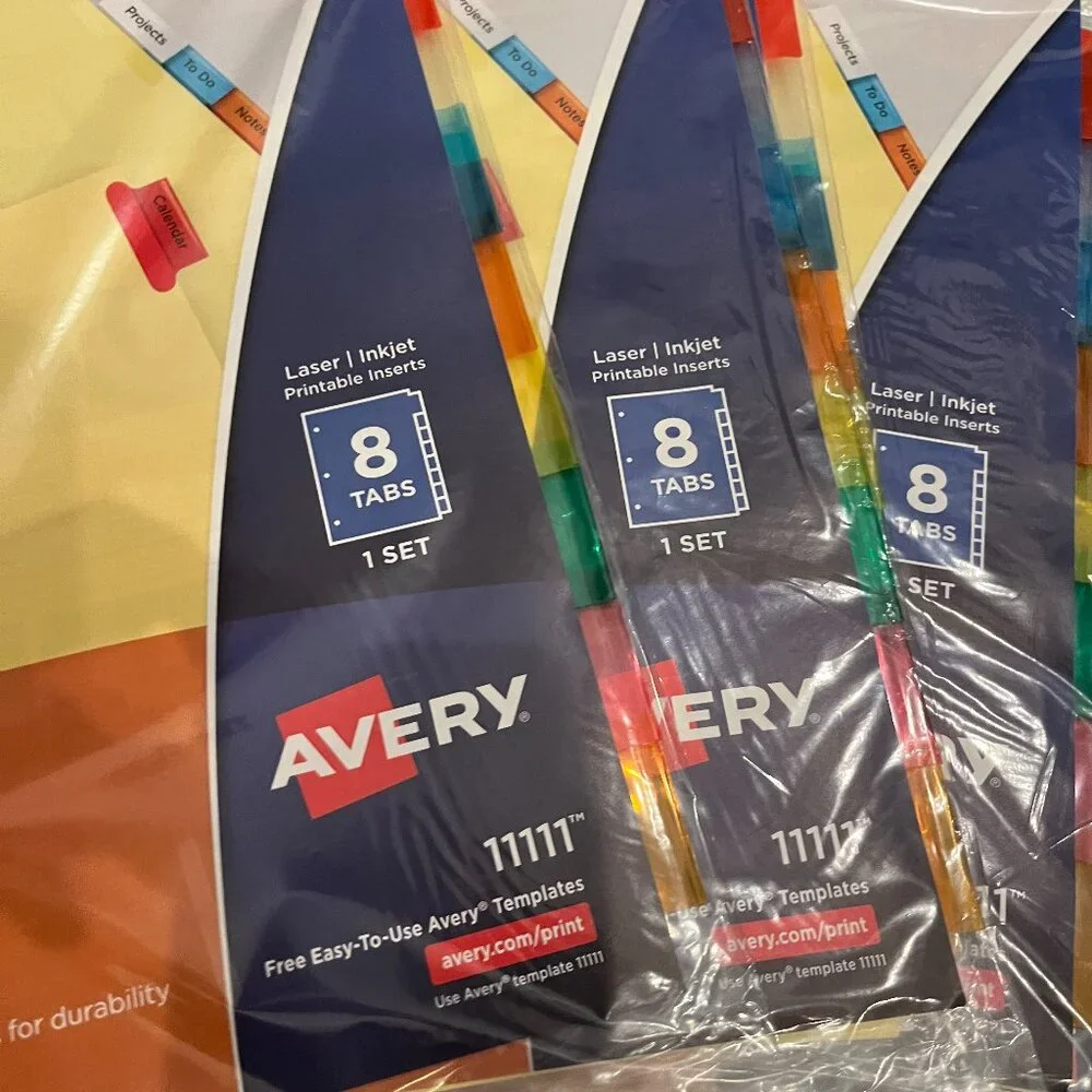 Avery big tab