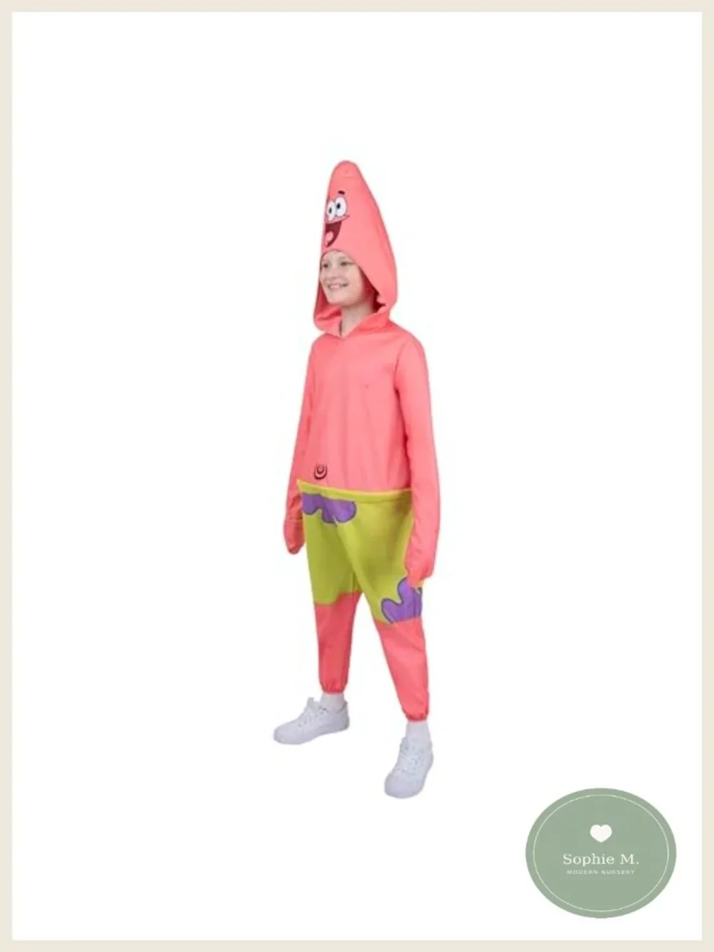 Patrick Star SpongeBob Onesie Youth Halloween Costume Plush Hood