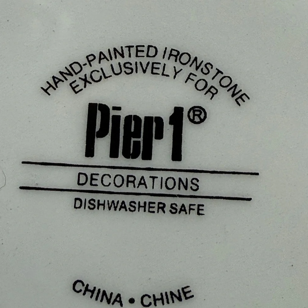 Pier 1 elegant ironstone