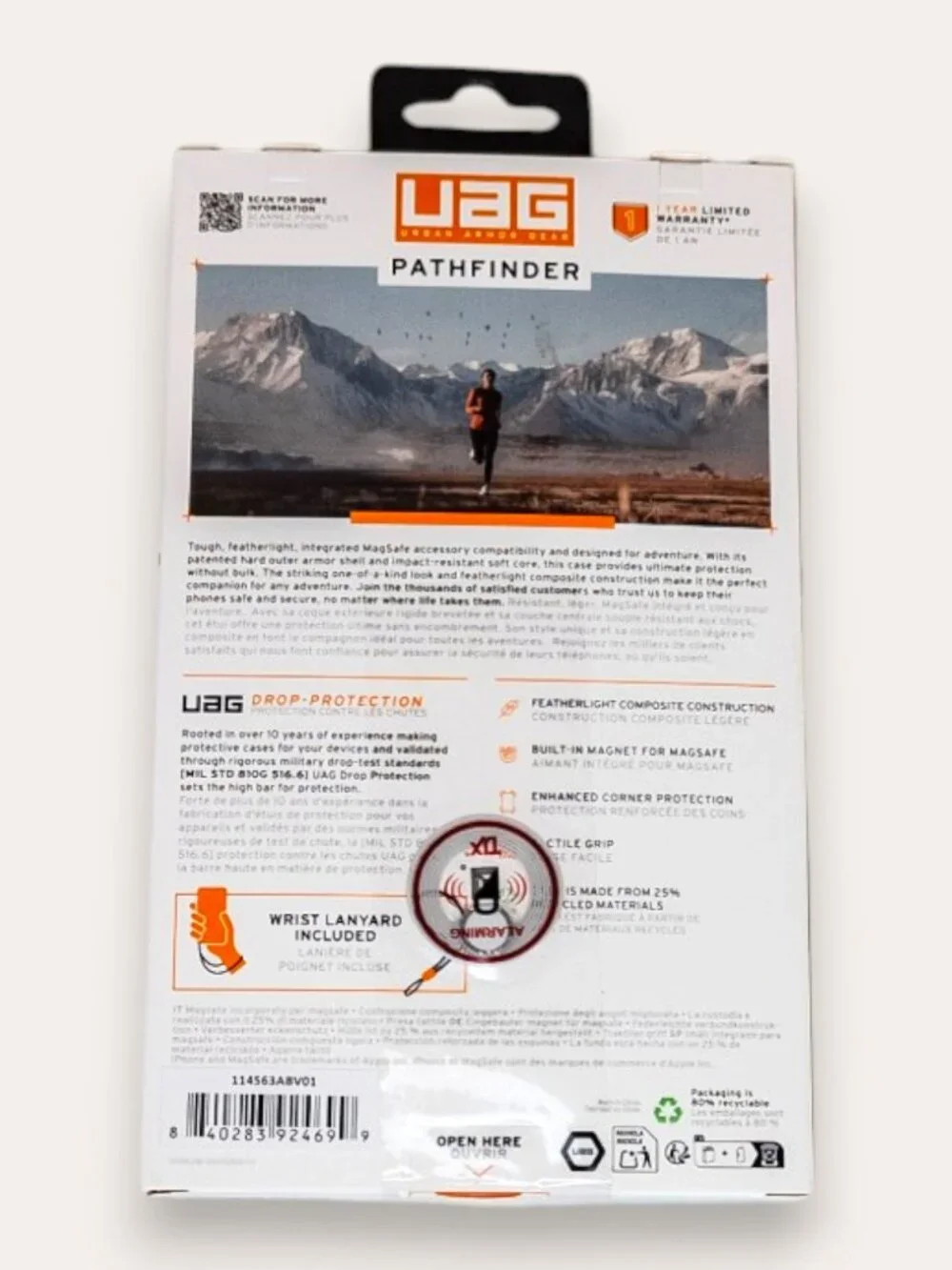 UAG Pathfinder iPhone Air Case Clear MagSafe Lanyard NIB