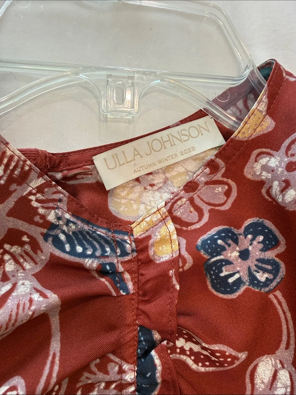 Ulla Johnson silk puff sleeve top