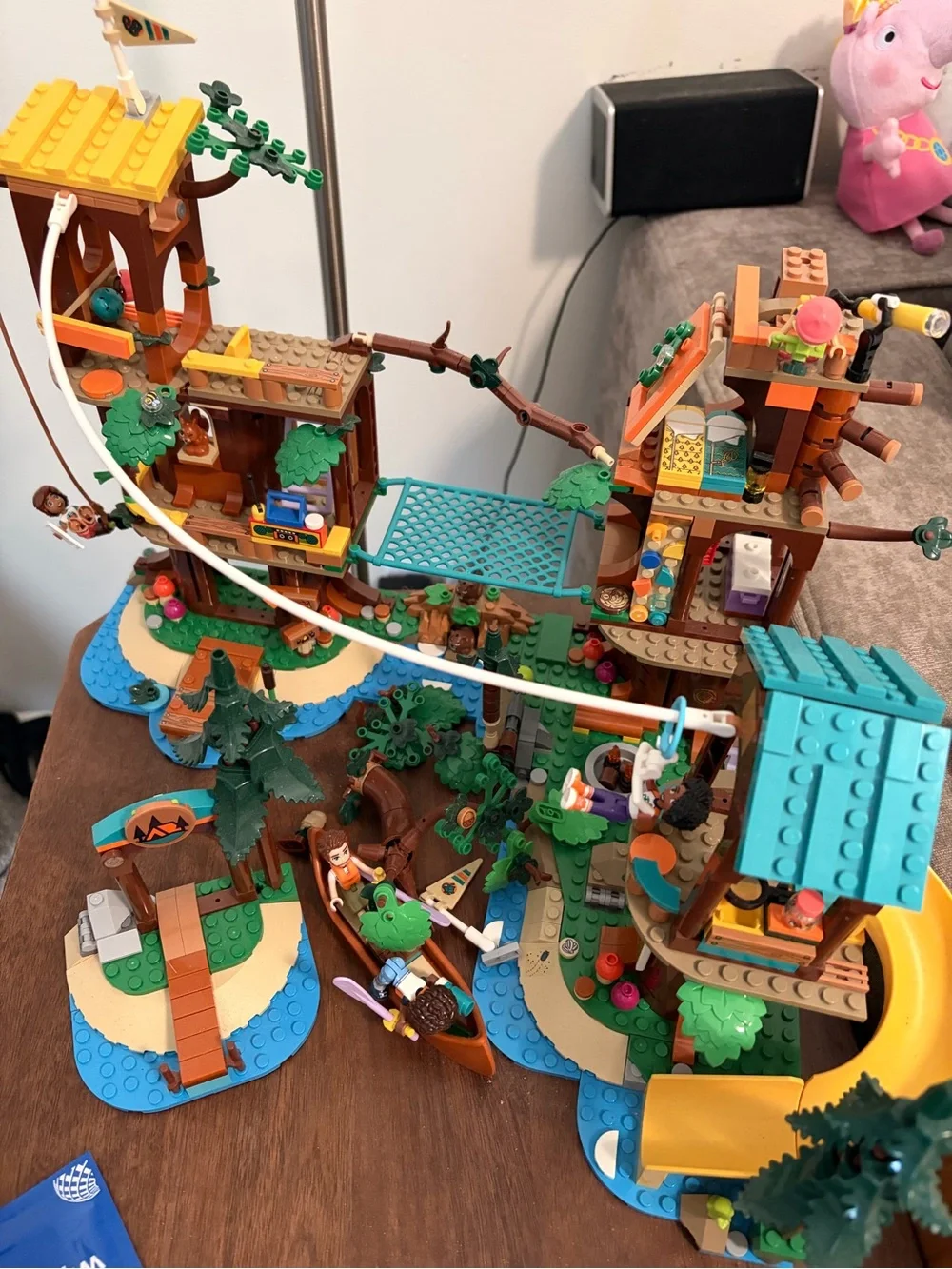 Lego Forest Adventure Set in Teal, Yellow, Brown and Green