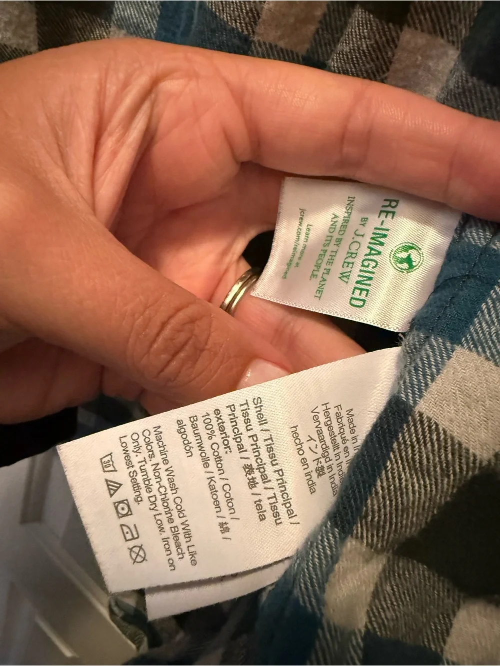 J. Crew crew flannel