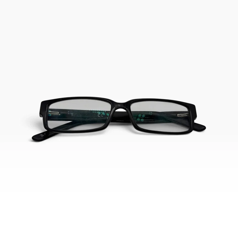 Ray-Ban RB5144 2000 Black Rectangular Eyeglasses Frames 53-15-140