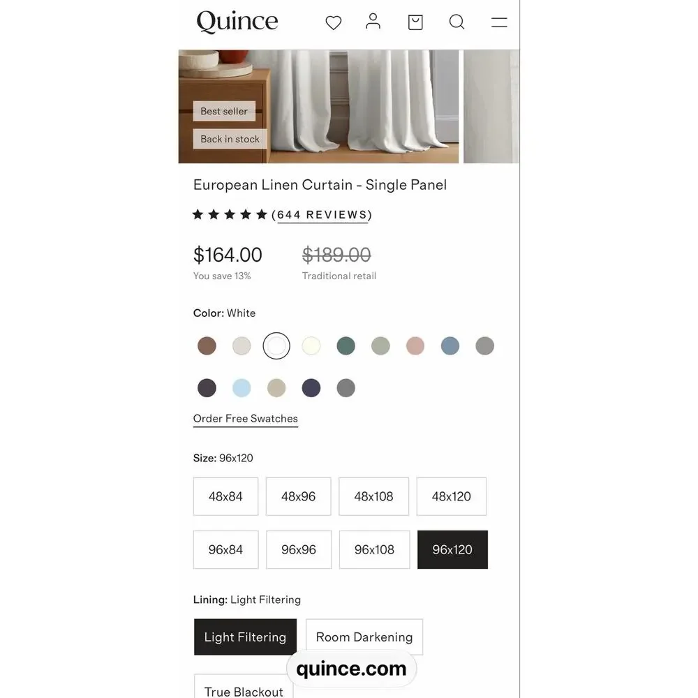 Quince brand new