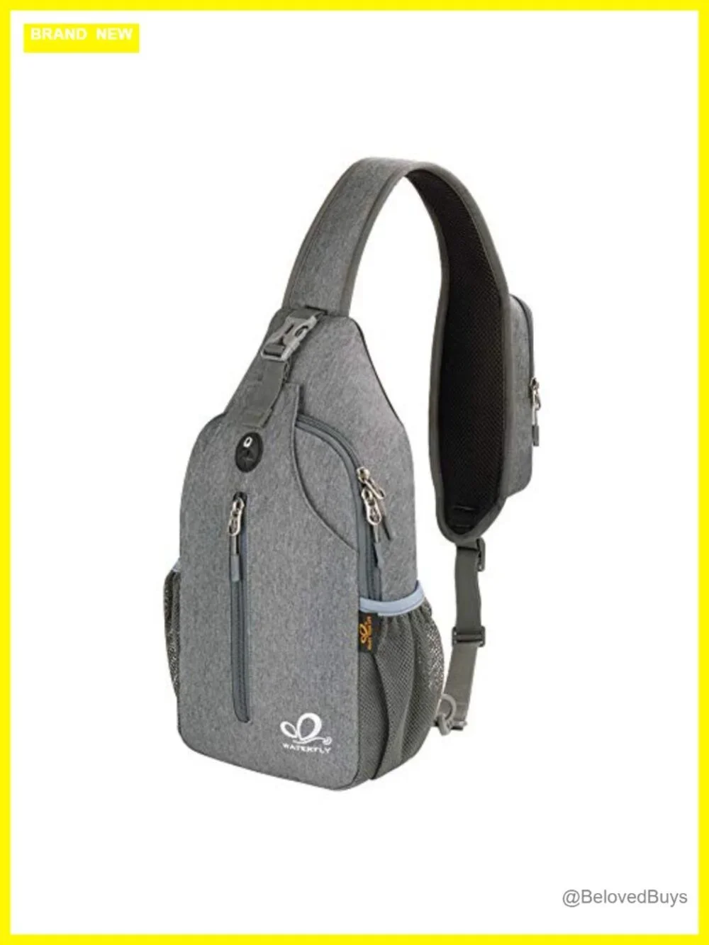 Polyester Crossbody Sling Backpack for Travel Hiking Daypack with Adjustable