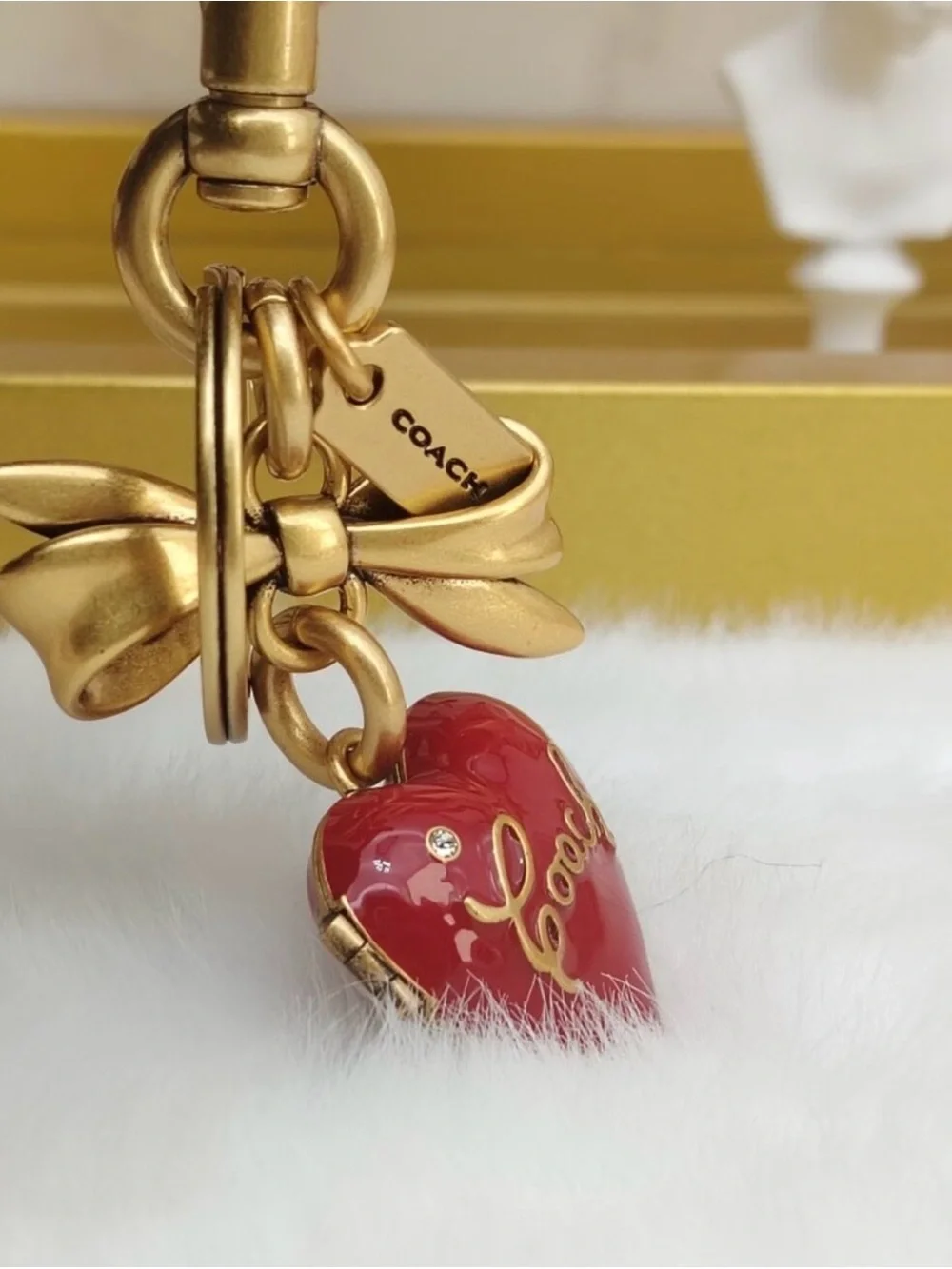 Coach branded keychain