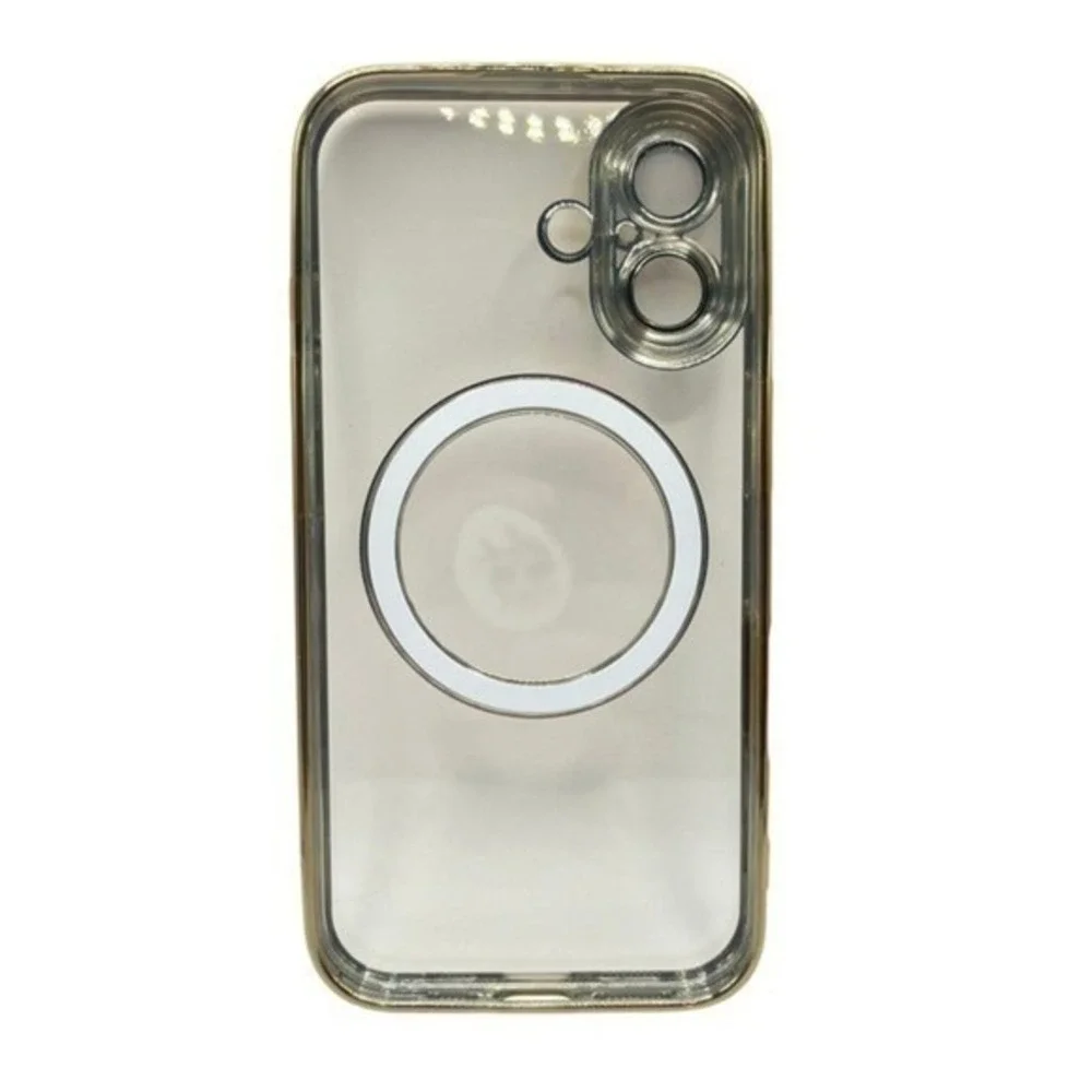 iPhone‎ 16 Plus Clear Protective Case Gold Metallic Trim NEW