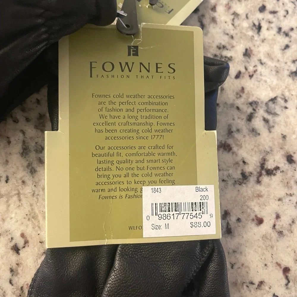 Fownes leather gloves