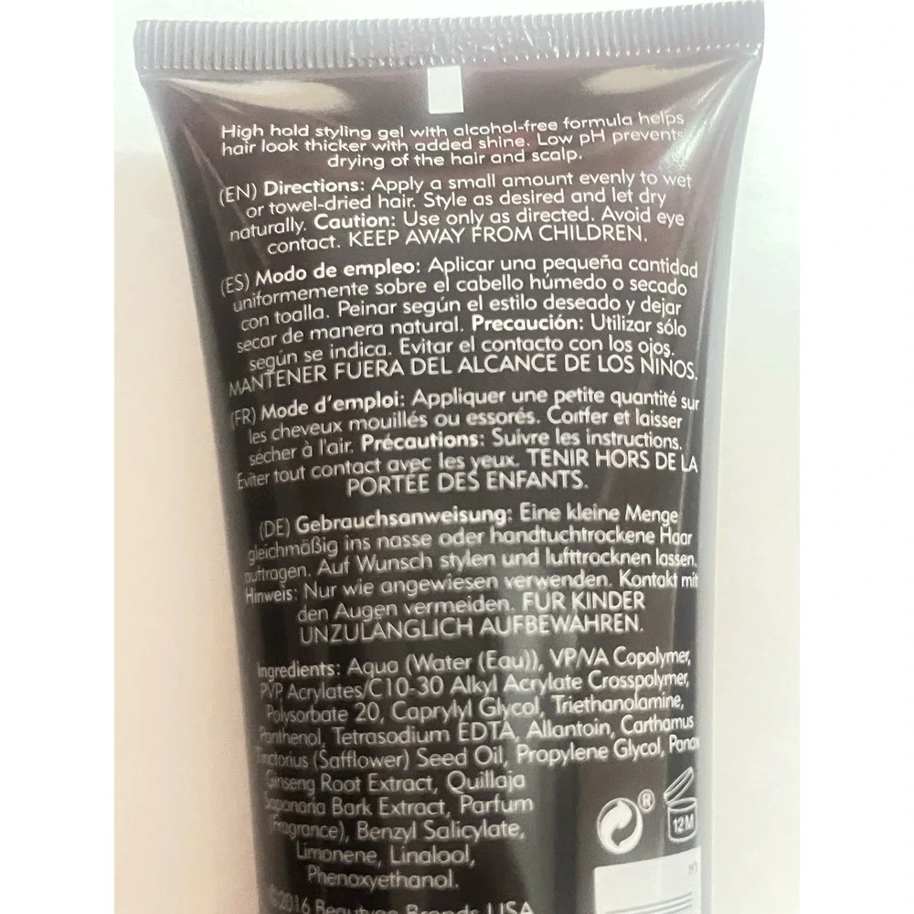 American Crew Firm Hold Styling Gel Unisex 3.3oz Clear New Set of 3 Alcohol Free