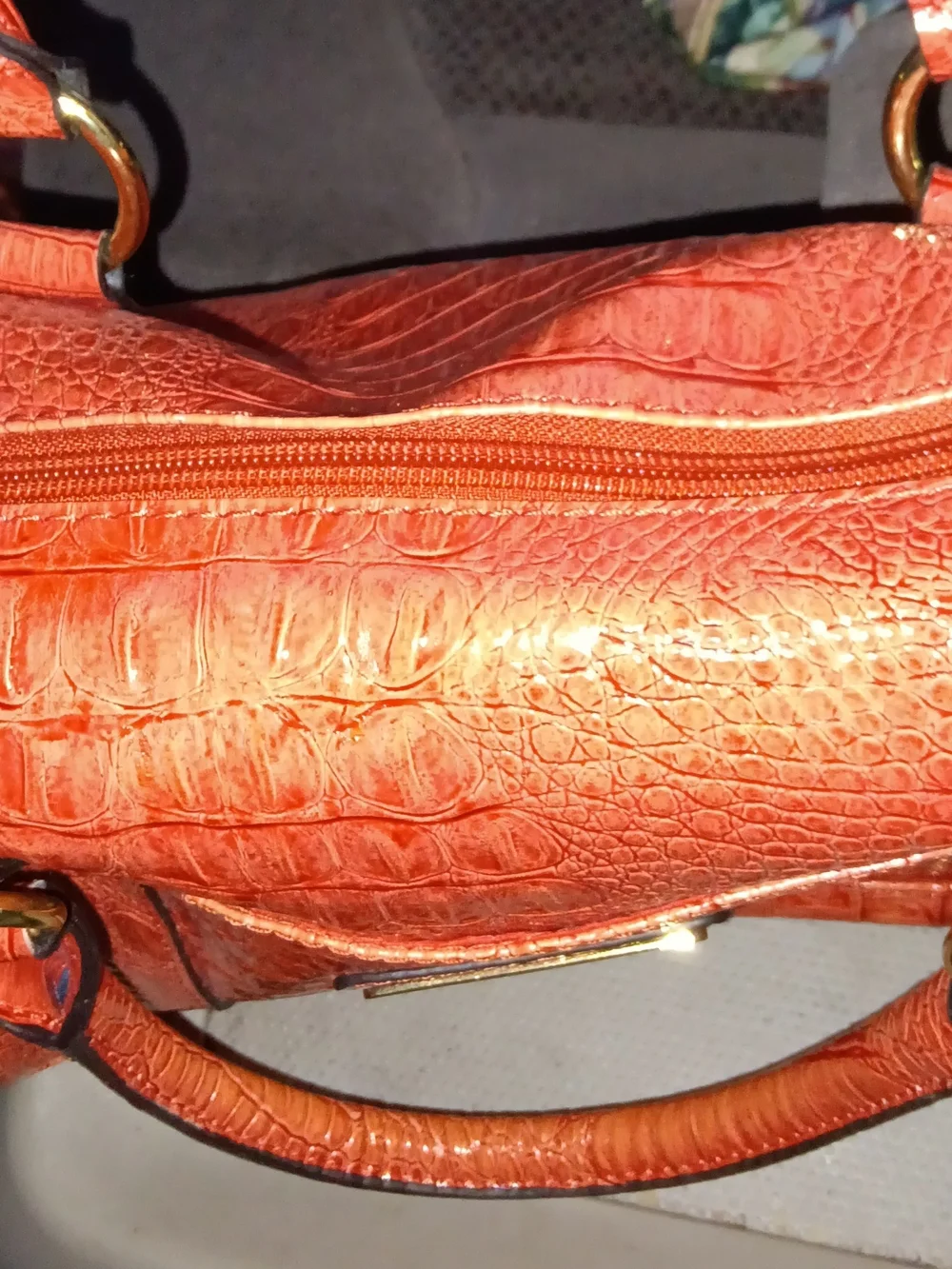 Nicole Miller glossy croc