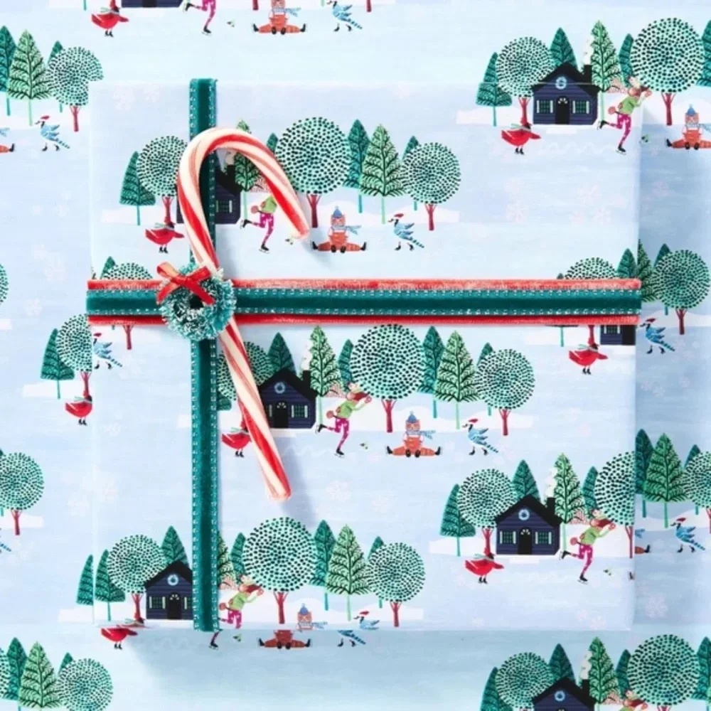 Anthropologie Christmas Holiday Gift Wrap Paper