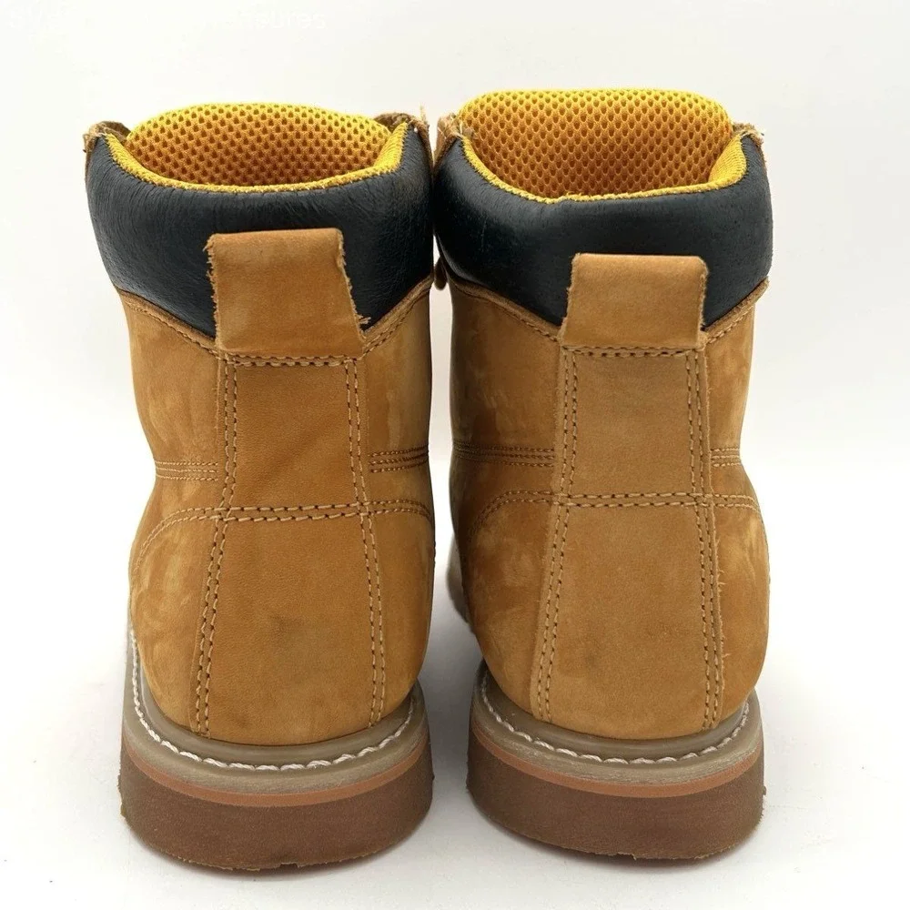 Ever Boots Tank EB611 Tan Leather Soft Toe Work Boots Men's Size 9.5