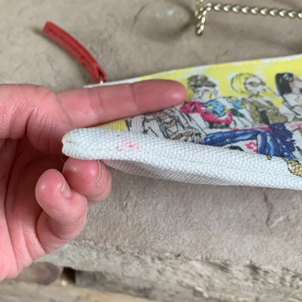 Brighton “fashionistas” canvas cosmetic pouch