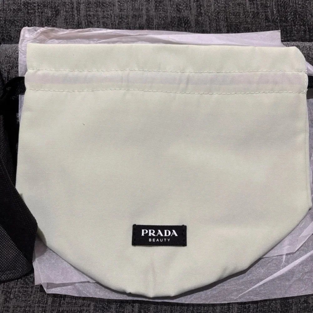 Prada Beauty Light Green Drawstring Cosmetic Pouch