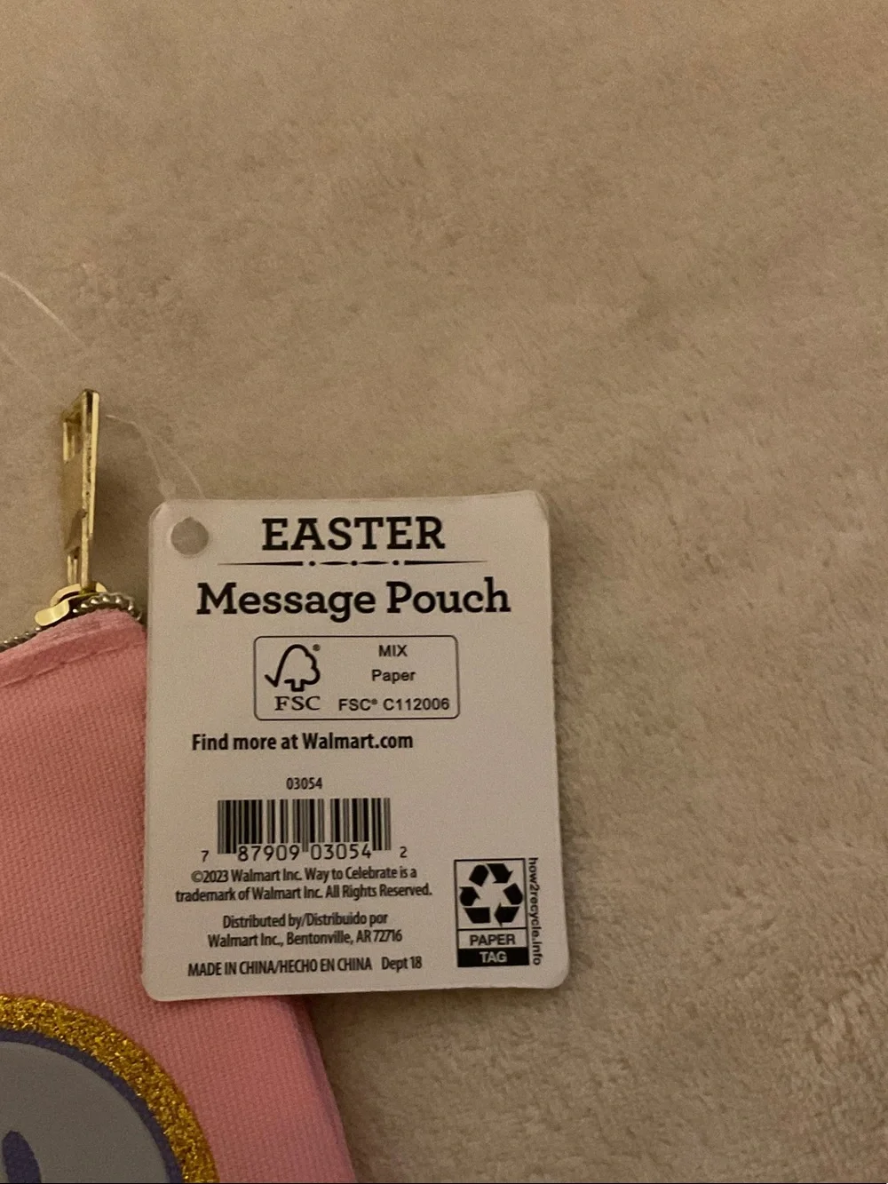 Pink Smiley Makeup Pouch - Cute Travel Cosmetic Case