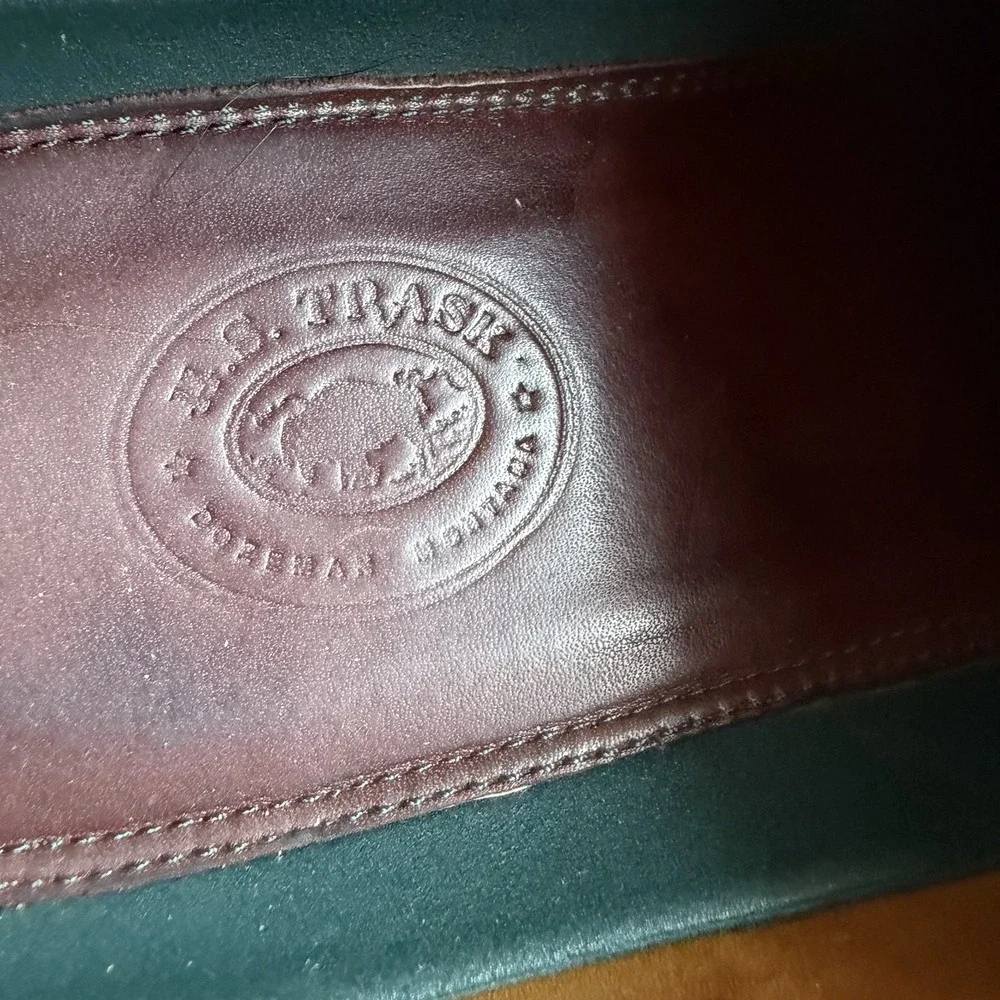 H.S. Trask Brown‎ Bison Leather Bozeman MT. Collection Oxford Derby Shoes Sz 11