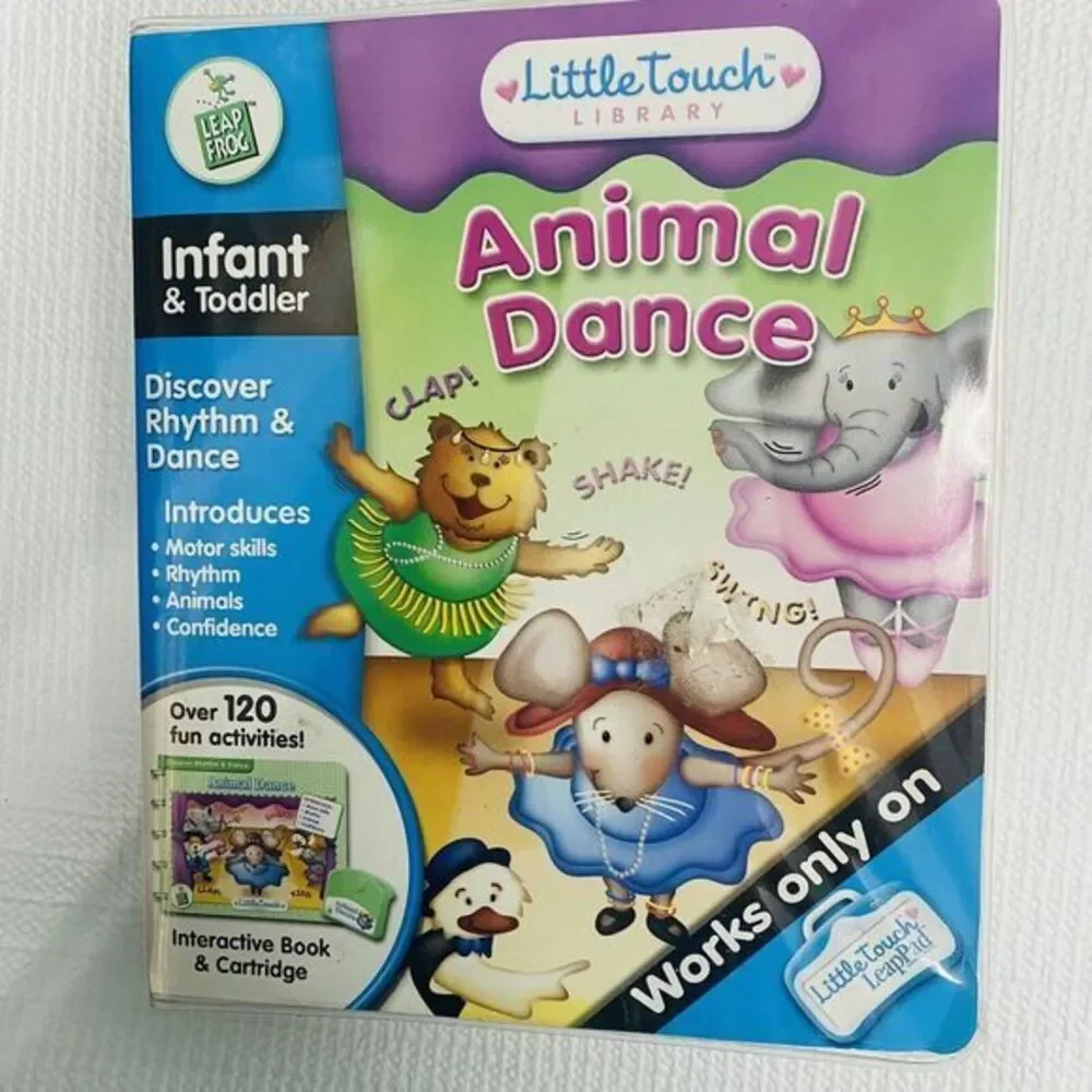 Little Touch‎ LeapPad Frog Animal Dance Infant Toddler Interactive Book Game.