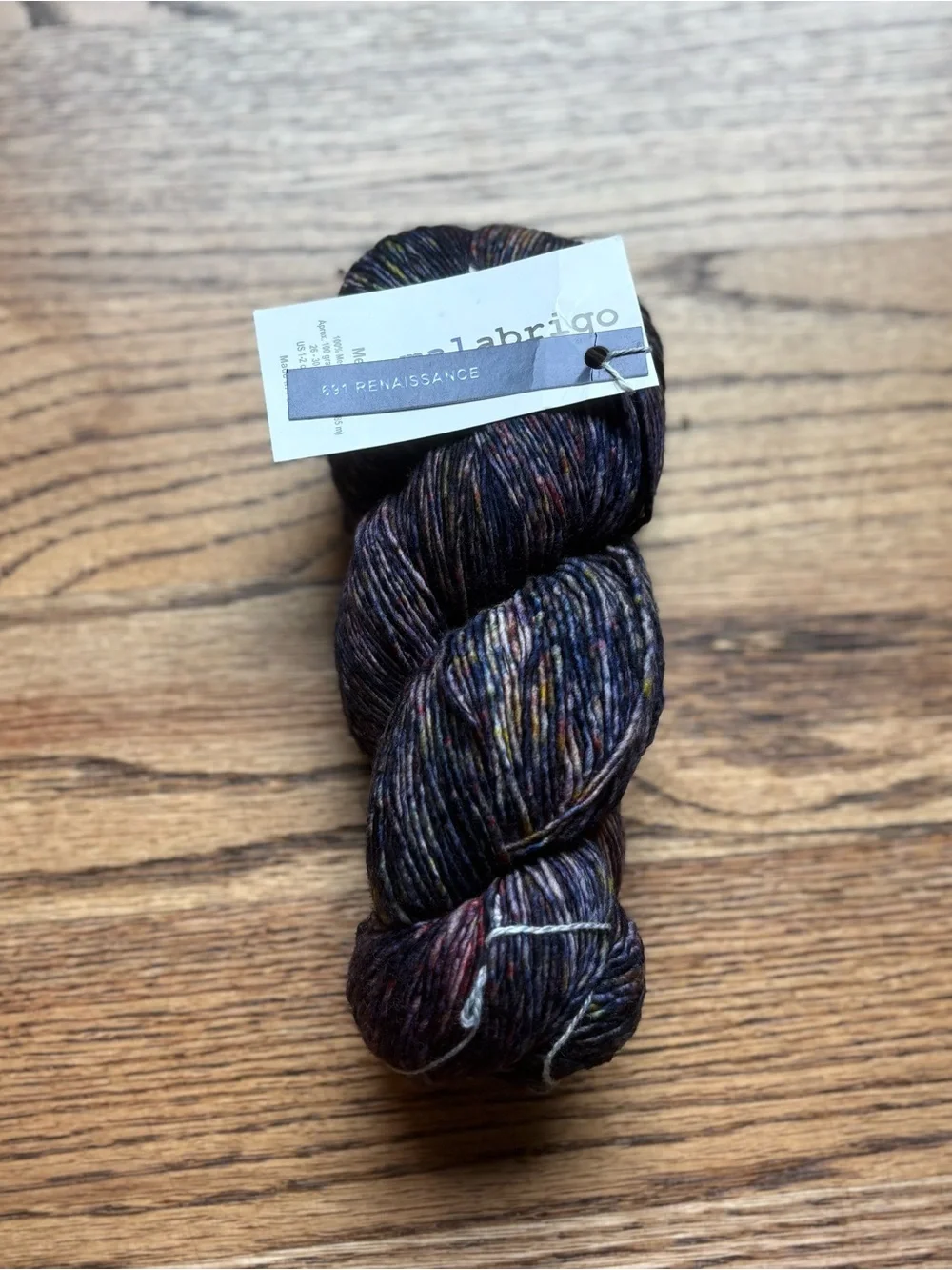 Malabrigo Mechita Yarn Renaissance Dark Multicolor Merino Fall Wool Fingering