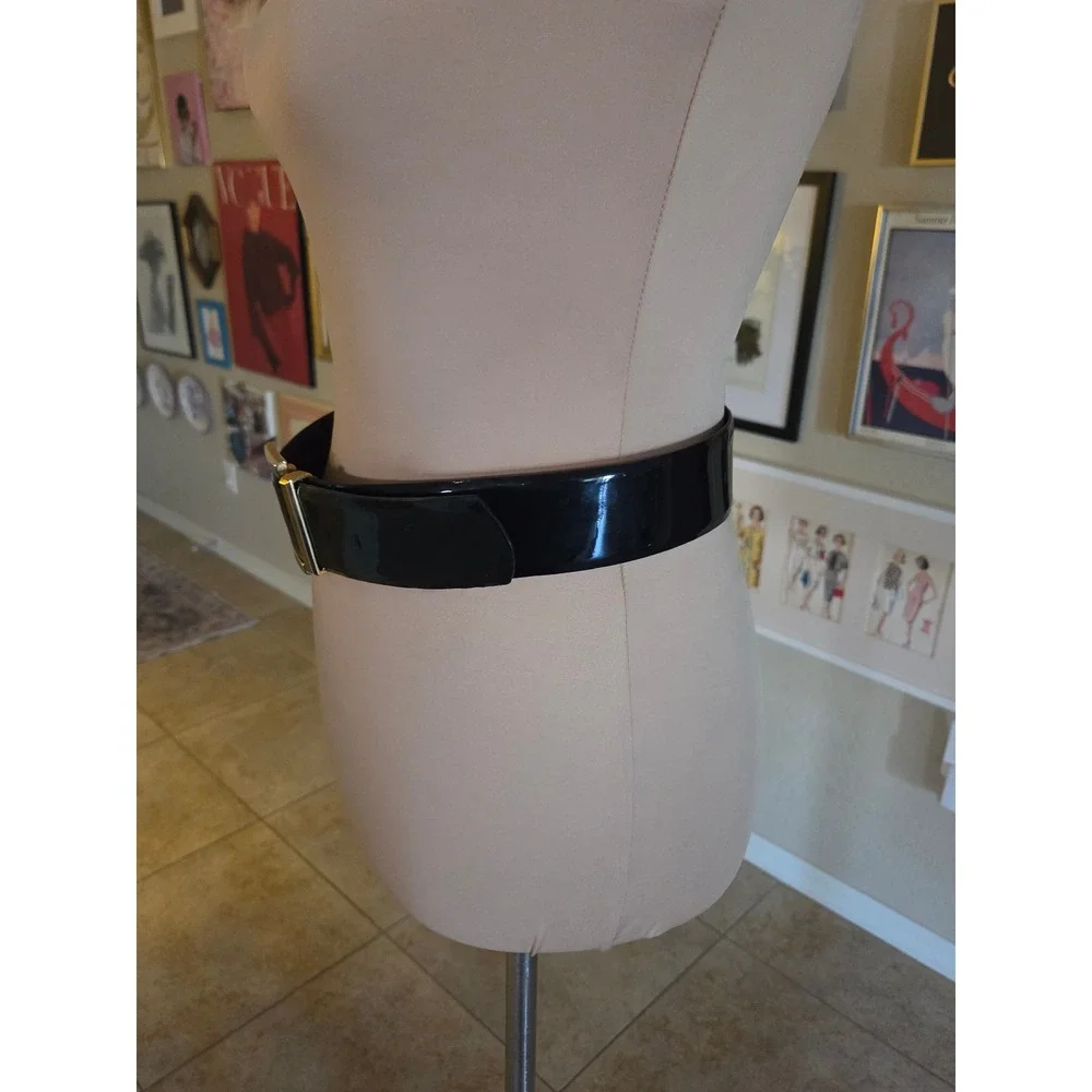 Vintage glossy black