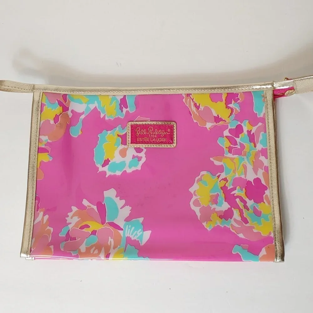 Lilly‎ Pulitzer for Estee Lauder Pink Floral Bag