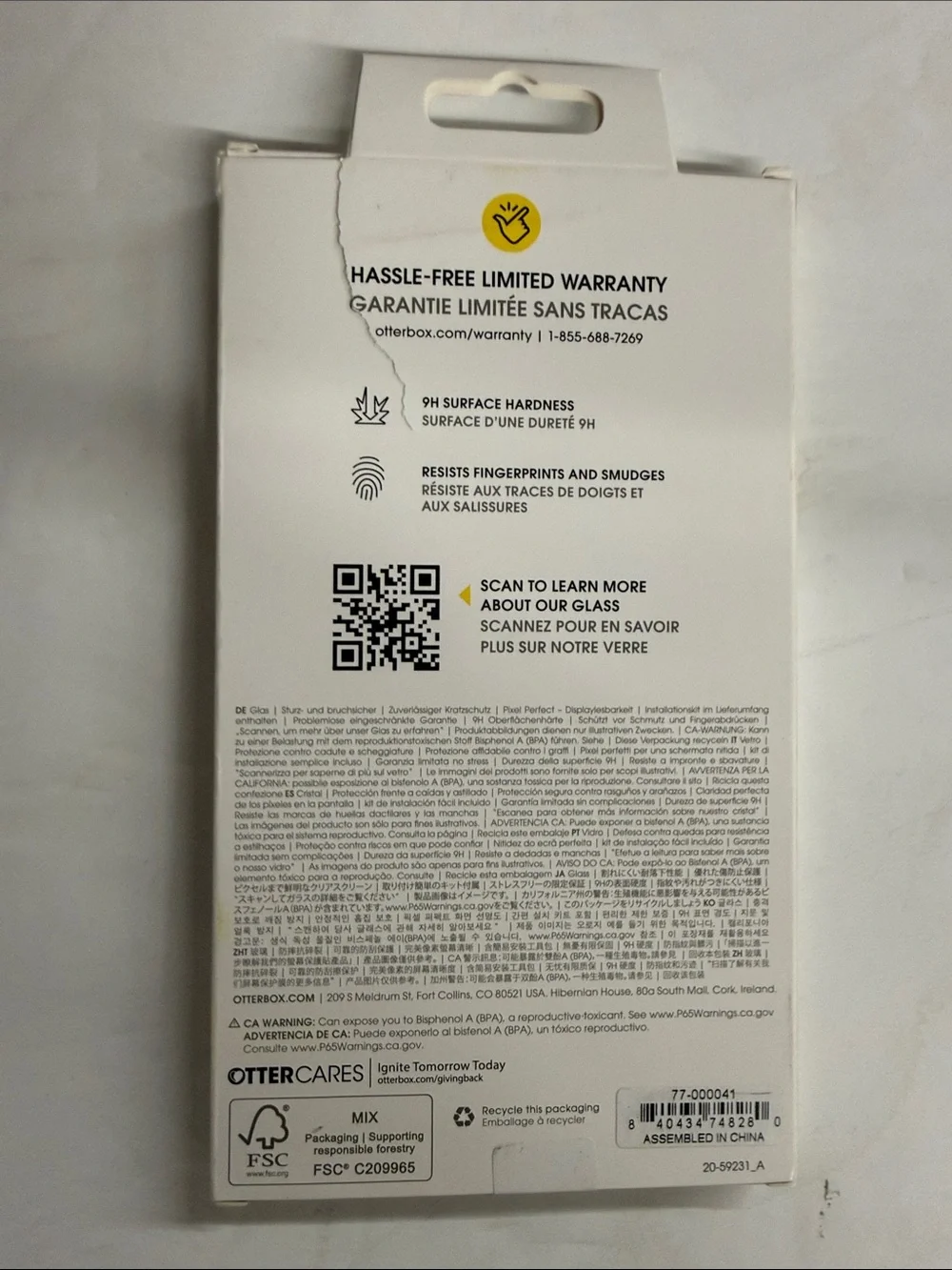 OtterBox tempered glass