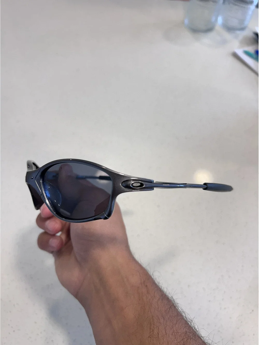 Black Frame Sunglasses with Dark Lenses