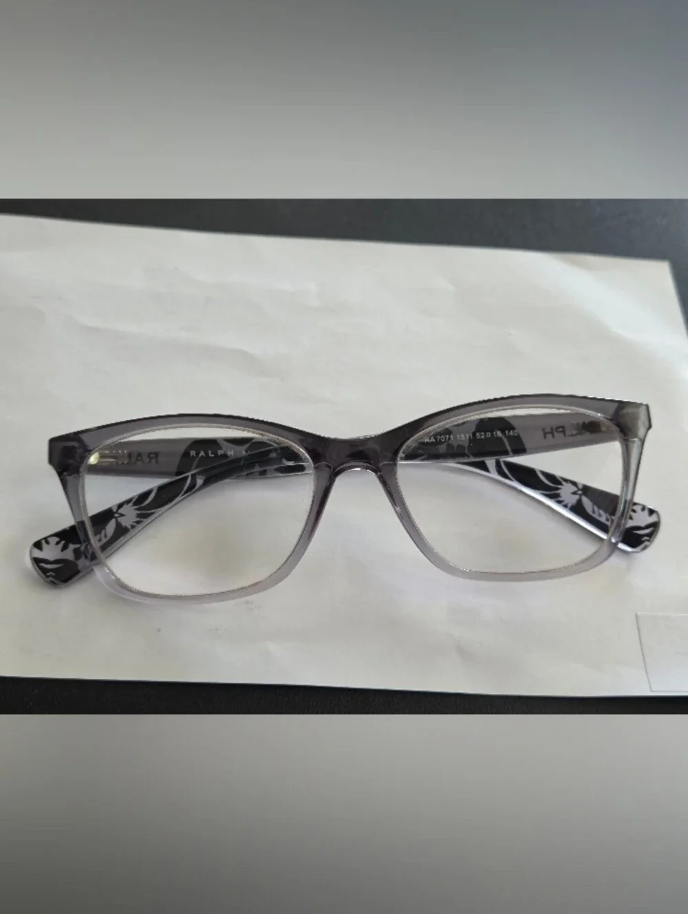 Ralph Ralph Lauren RA7071 Women’s Frames 52-16 Lavender Ombre W Floral Arms
