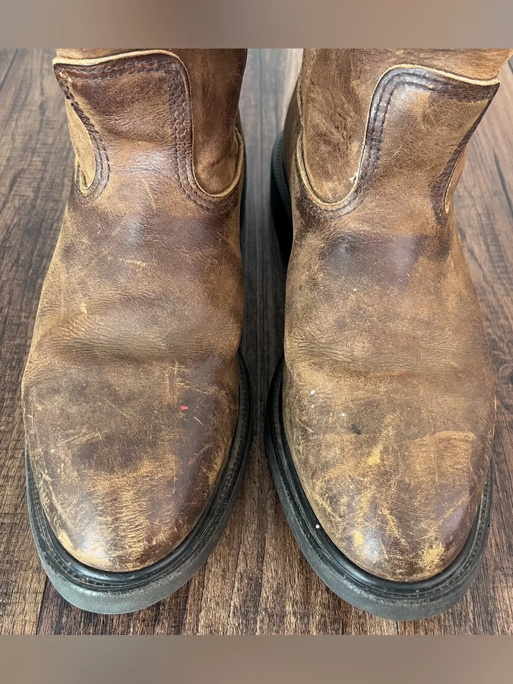 Red Wing Pecos 1124 Pull On Boots Leather Work Western Size 9.5 D Made in USA