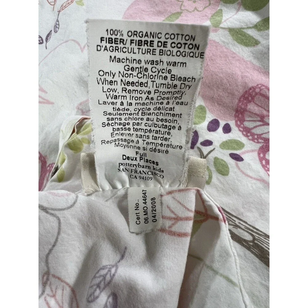 Laura Ashley Pink/Green/Orange Floral AOP Full Size Sheet Set + 2 Pillowcases