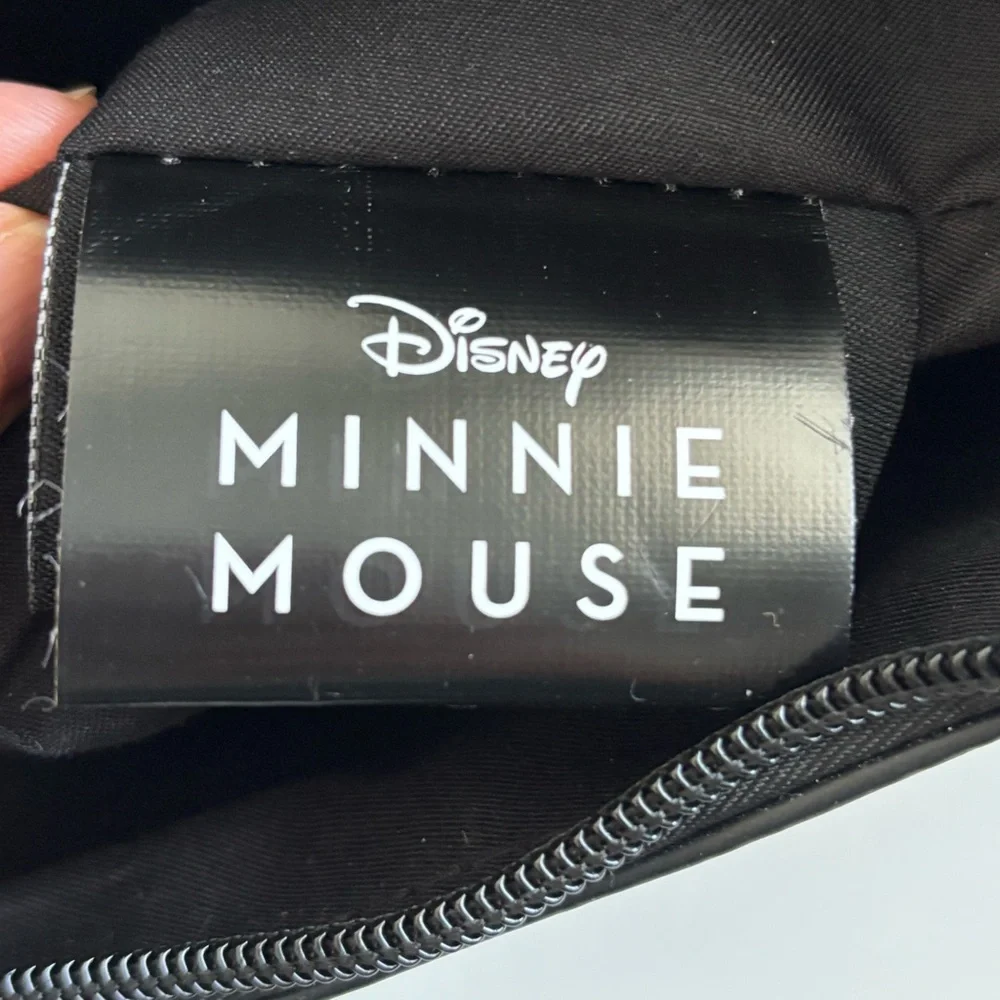 Bioworld Disney Minnie Mouse Black Polka Dot Crossbody Coin Pouch Set NWT