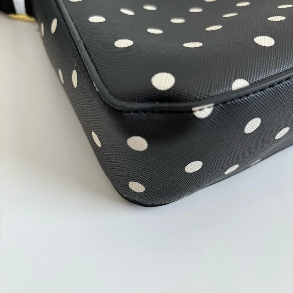 Bioworld Disney Minnie Mouse Black Polka Dot Crossbody Coin Pouch Set NWT