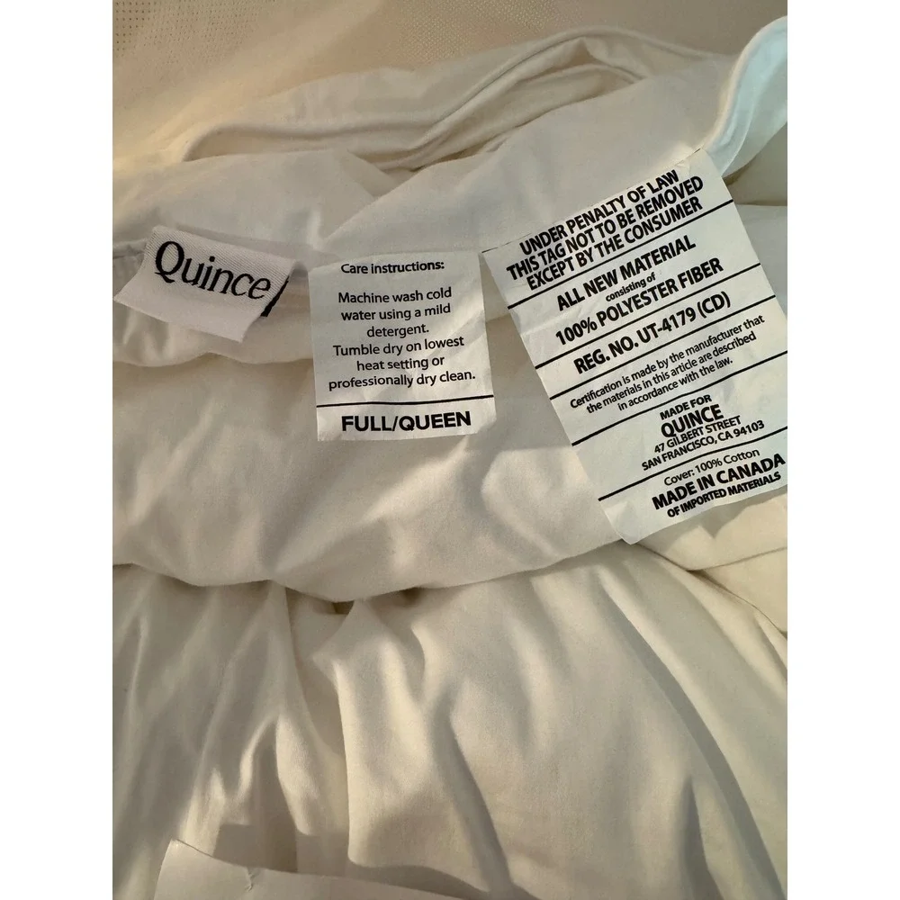 Quince Premium Down Alternative All Season Comforter – Full/Queen – White