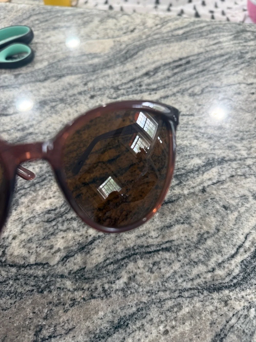 Amelia E Brown Cat-Eye Sunglasses - frames only (there is a prescription in them