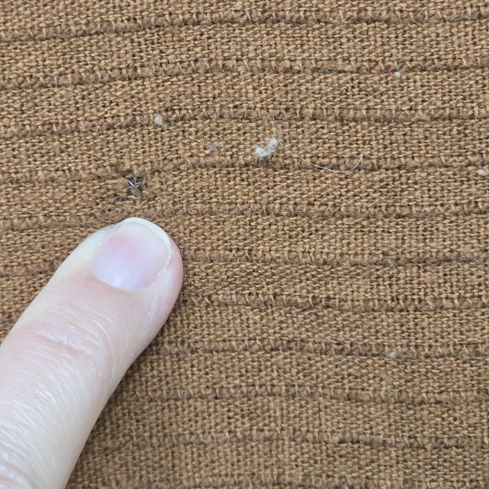Vintage Sears Tough Cord Twin Bedspread Brown Ribbed 1970s MCM Retro Bedding