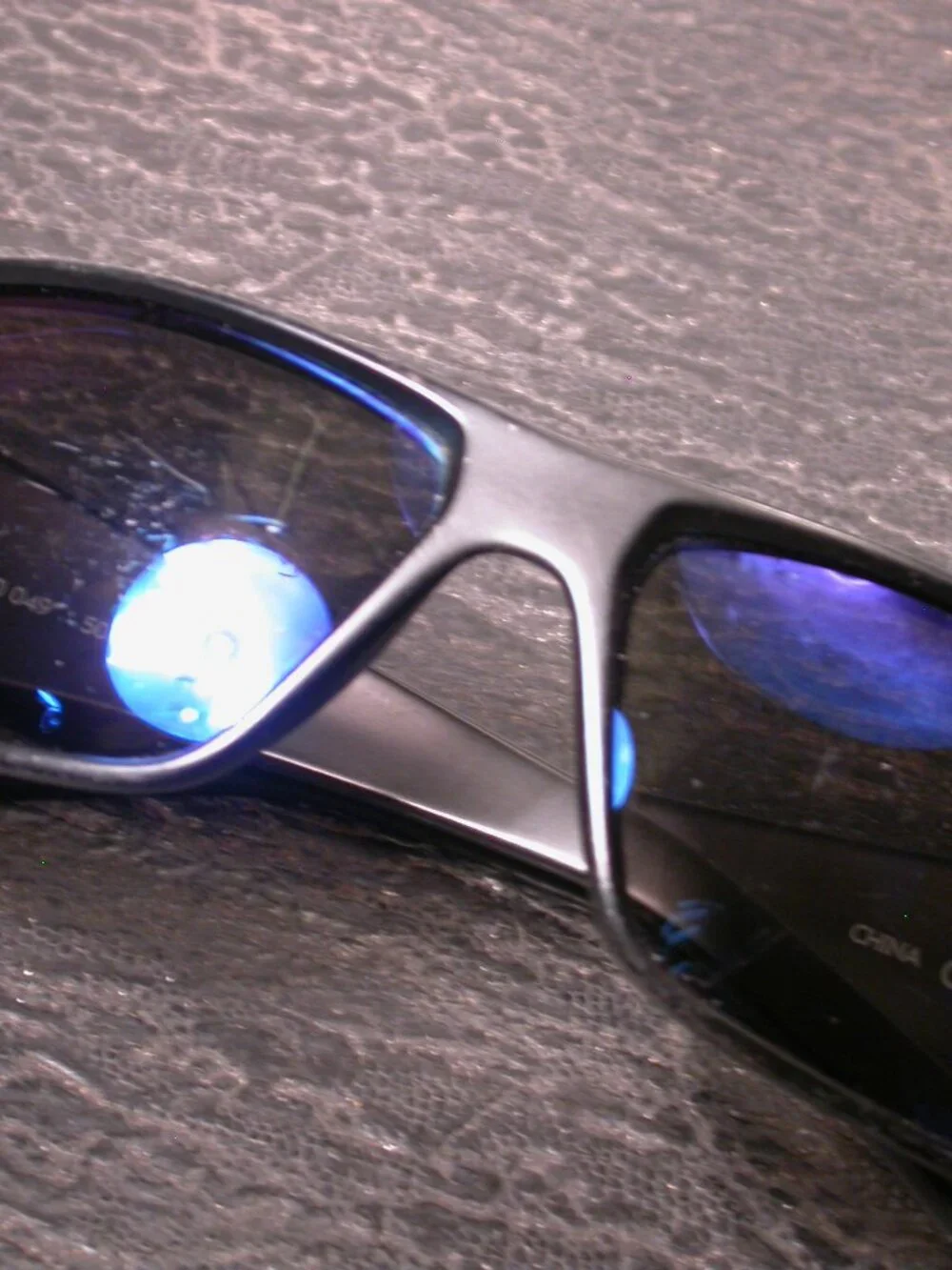 Nike Grind Matte Black and Blue Sporty Sunglasses FRAME ONLY