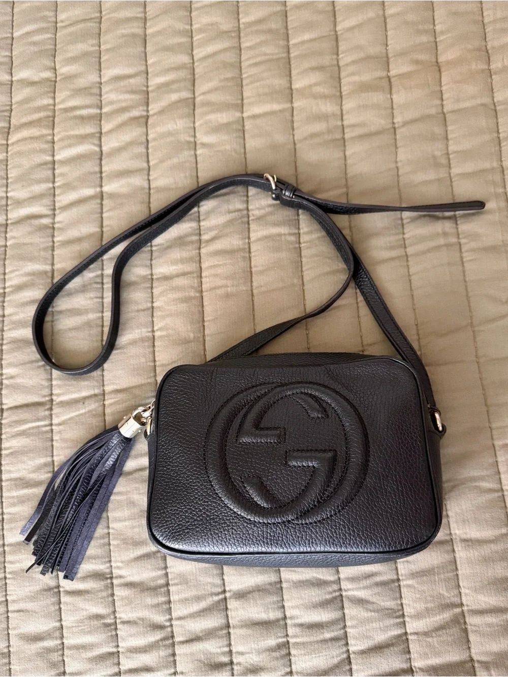 Gucci Black Leather Soho Disco Crossbody